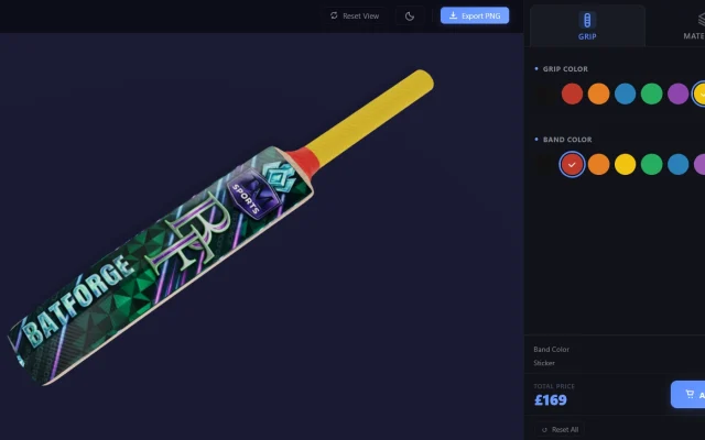 BatForge – 3D Cricket Bat Configurator