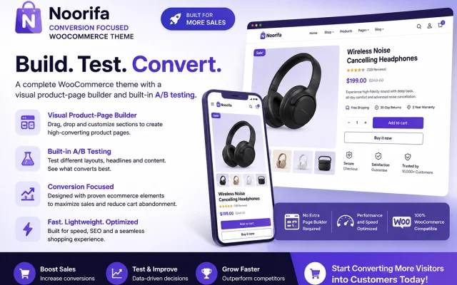 Noorifa — Conversion focused woocommerce theme